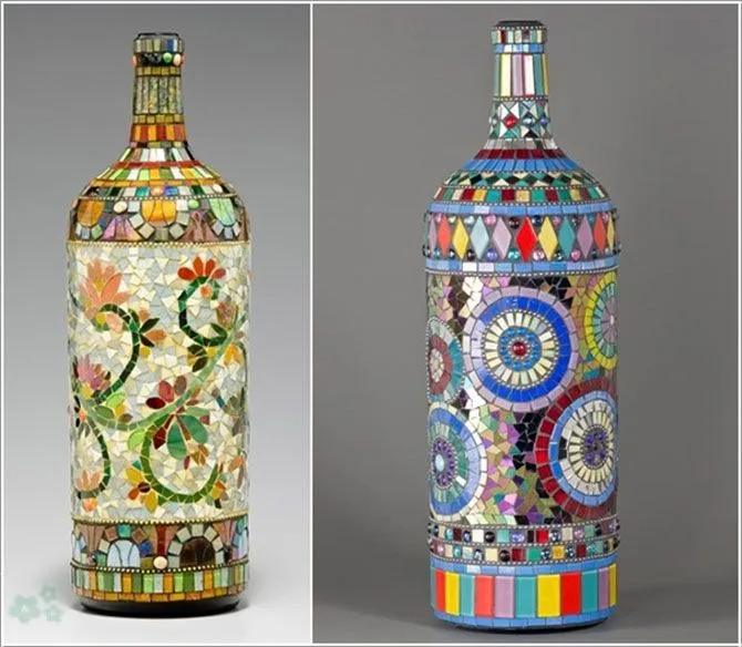 18 ideas para decorar con botellas de vidrio - Javies.com 18 ideas para decorar con botellas de vidrio - Javies.com