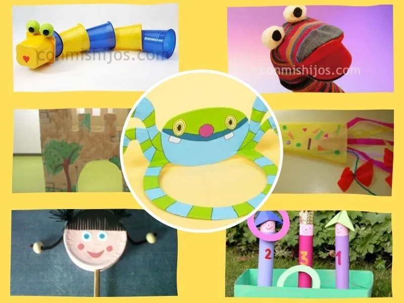 18 ideas de juguetes con materiales reciclados (manualidades divertidas) 18 ideas de juguetes con materiales reciclados (manualidades divertidas)