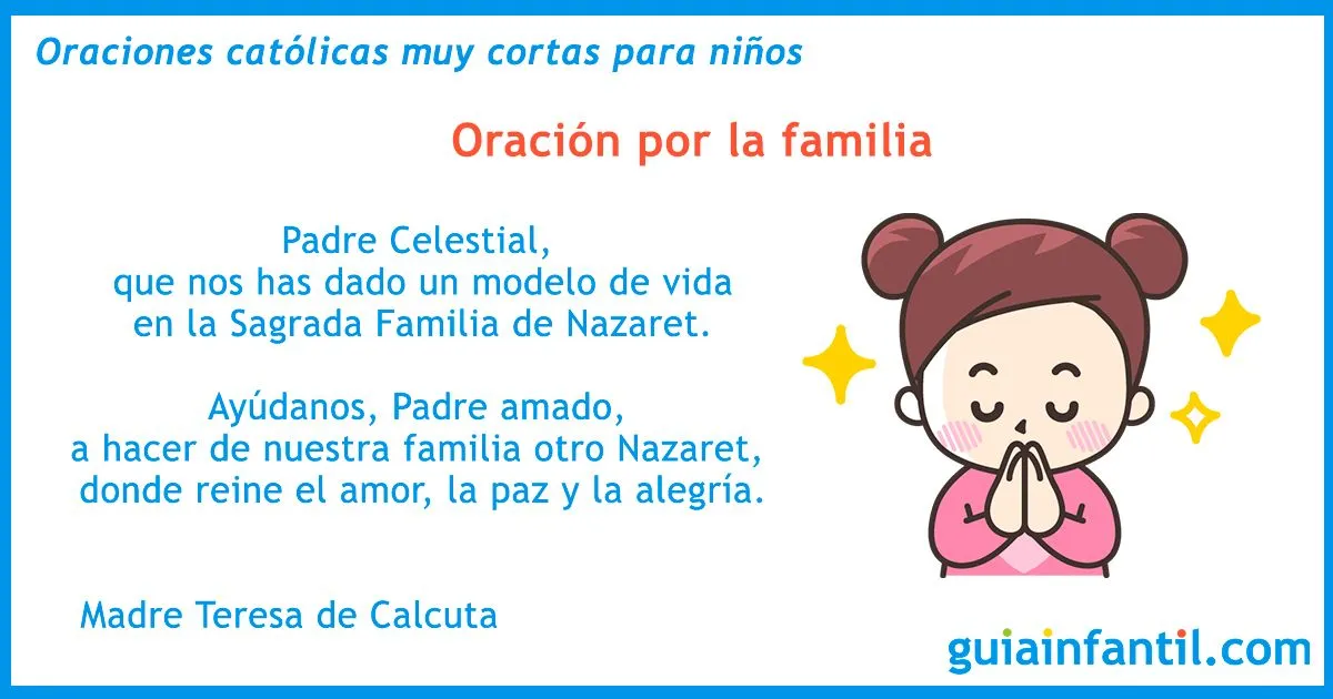 19 oraciones católicas muy cortas para memorizar y rezar con los niños 19 oraciones católicas muy cortas para memorizar y rezar con los niños