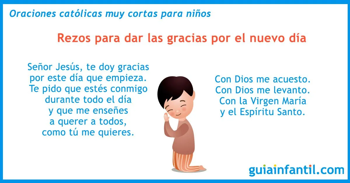 19 oraciones católicas muy cortas para memorizar y rezar con los niños 19 oraciones católicas muy cortas para memorizar y rezar con los niños