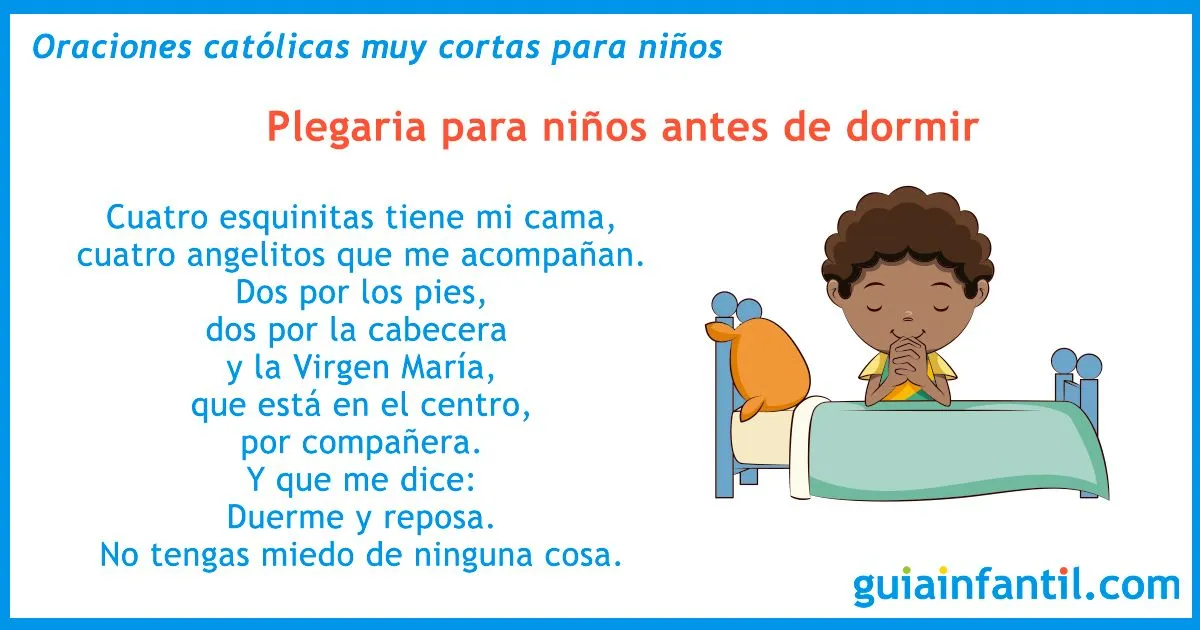 19 oraciones católicas muy cortas para memorizar y rezar con los niños 19 oraciones católicas muy cortas para memorizar y rezar con los niños