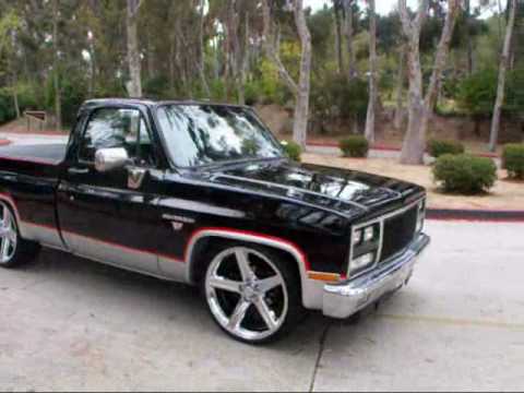 1982 CHEVY C10 SHORTBED SILVERADO MODIFIED 350V8 24 IN IROCS BY MG ...