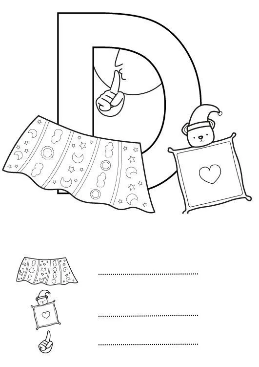 19932-4-letra-d-dibujo-para- ...