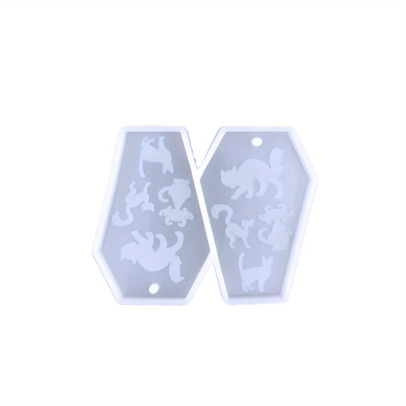 1pc Moldes De Silicona Para Colgantes De La Serie Halloween En Forma De Ataúd Con Fantasmas, Murciélagos, Telarañas, Gatos Y Brujas Para Hacer Pendientes De Resina. Decoraciones De Halloween. Molde De Silicona 1pc Moldes De Silicona Para Colgantes De La Serie Halloween En Forma De Ataúd Con Fantasmas, Murciélagos, Telarañas, Gatos Y Brujas Para Hacer Pendientes De Resina. Decoraciones De Halloween. Molde De Silicona