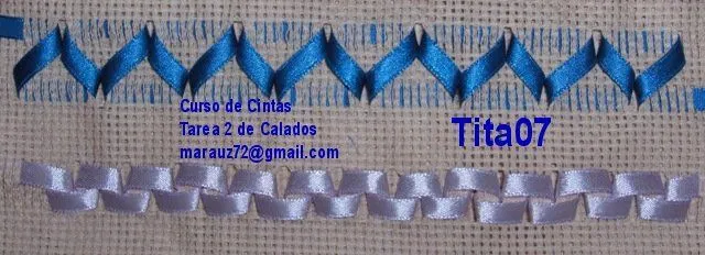 2º CURSO DE BORDADO EN CINTA ..... CURSO FINALIZADO ... 2º CURSO DE BORDADO EN CINTA ..... CURSO FINALIZADO ...