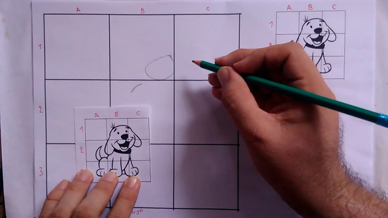 2) Dibujo en cuadricula. Escala 3:1. (Dibujo Ampliado el triple de grande al objeto) - YouTube