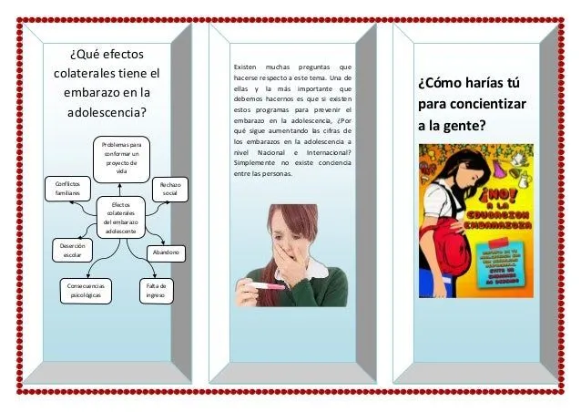 2º trabajo triptico de embarazo en adolescentes 2º trabajo triptico de embarazo en adolescentes