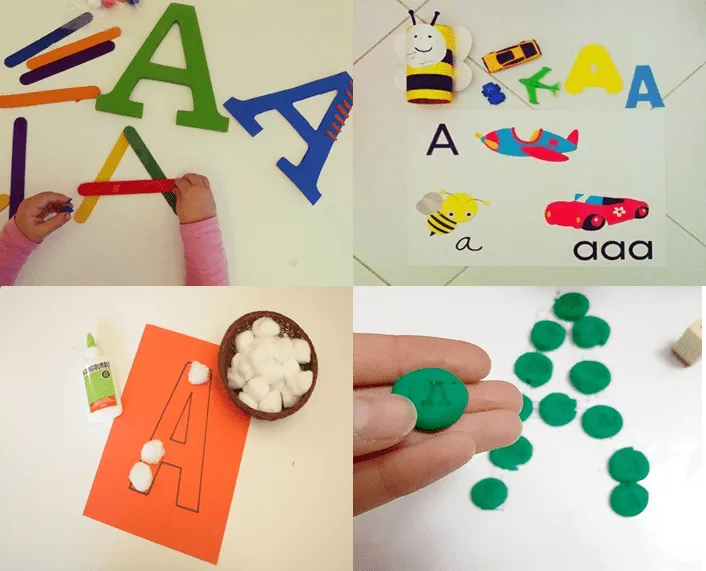 20 actividades y manualidades para aprender la letra A 20 actividades y manualidades para aprender la letra A