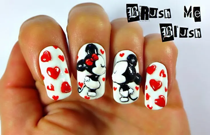 20 Diseños de Uñas de Minnie y Micky Mouse | Cosas para comprar ...