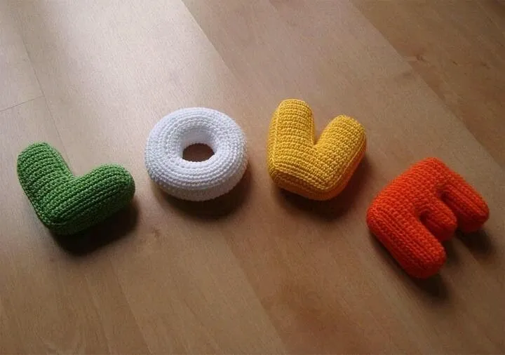 Letras tejidas a crochet paso a paso - Imagui