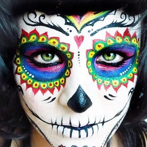 20 fabulosos maquillajes de Catrinas/Calaveritas de azúcar para ...