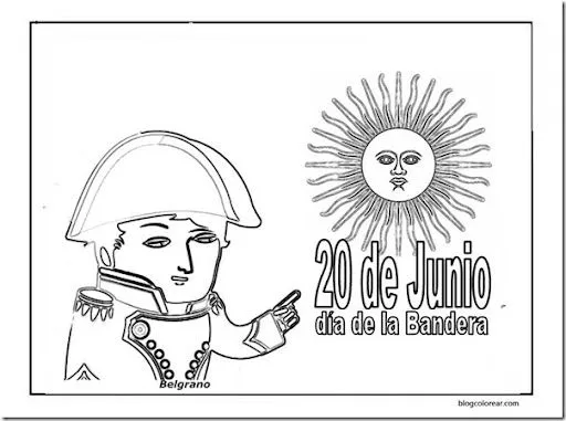 20 Junio día de la bandera para colorear | Colorear 20 Junio día de la bandera para colorear | Colorear