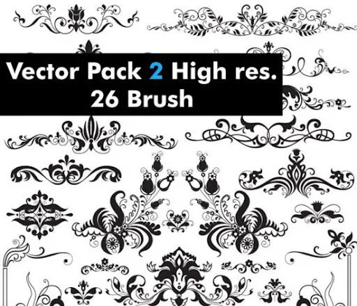 20 pacotes de pincéis ornamentais para Photoshop - Tutoriart 20 pacotes de pincéis ornamentais para Photoshop - Tutoriart