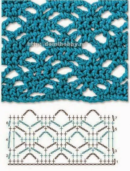 20 Patrones de Puntos Crochet Calados ~ Patrones para Crochet 20 Patrones de Puntos Crochet Calados ~ Patrones para Crochet