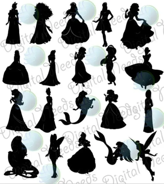 20 Princesas Disney / archivos png y Fuentes / por DigitalNeeds 20 Princesas Disney / archivos png y Fuentes / por DigitalNeeds