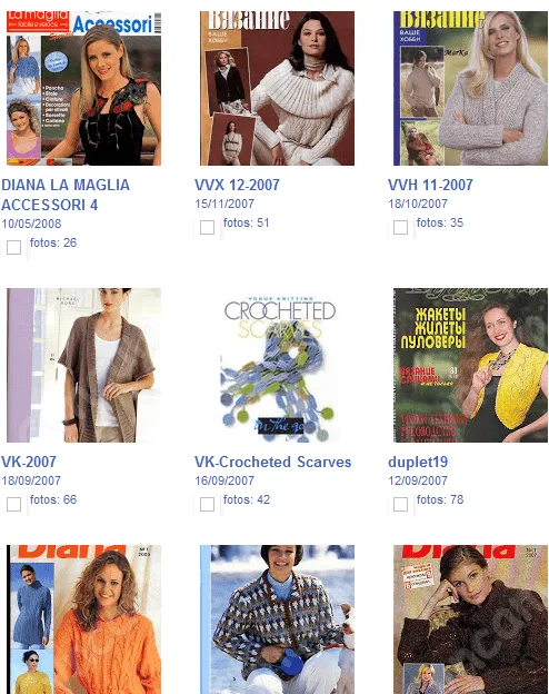 20 Revistas Tejer Picasa - Patrones Crochet