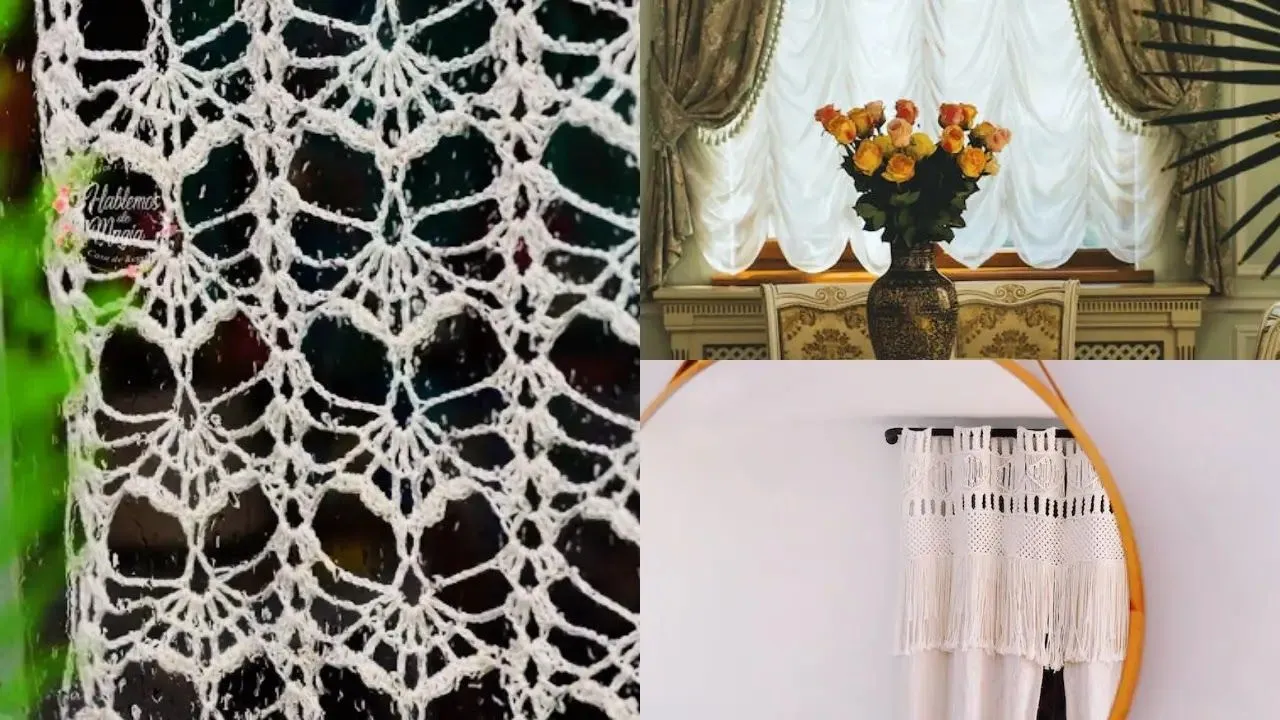 20 Tutoriales Cortinas a Crochet: La Tendencia de Decoración que Está Revolucionando los Espacios 20 Tutoriales Cortinas a Crochet: La Tendencia de Decoración que Está Revolucionando los Espacios