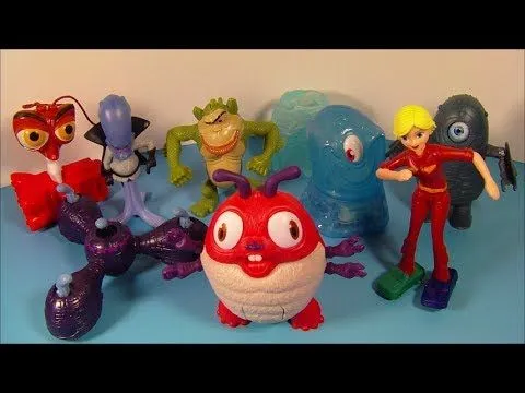 2009 MONSTERS vs ALIENS SET OF 8 McDONALD'S HAPPY MEAL MOVIE TOY'S ...