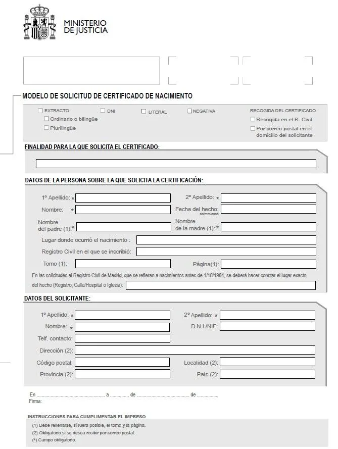 El Supositorio: Otra de papeles: Del Certificado de Nacimiento al ...