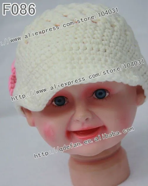 2012 nuevo! 100% del ganchillo del algodón del bebé del visera ...