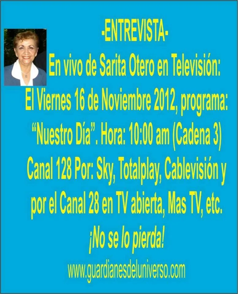 2012 Mensajes Alaniso: Entrevista este Viernes 16 de Noviembre 2012 2012 Mensajes Alaniso: Entrevista este Viernes 16 de Noviembre 2012