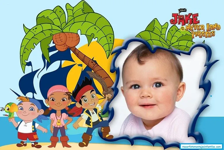 Fotomontaje de Jake y amigos Piratas | Fotomontajes infantiles