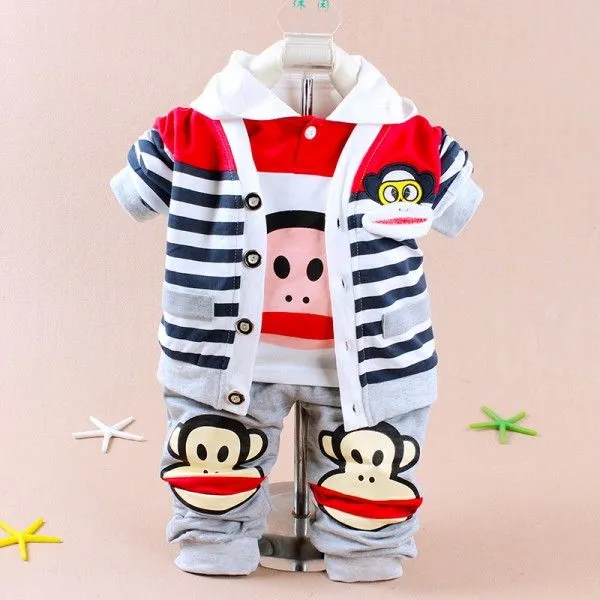 2014 estilo coreano mono de diseño de ropa de chico conjunto de ...