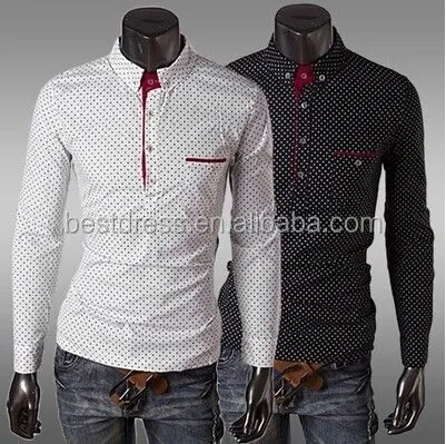 2014 instyles moda casual para hombre slim fit camisas de los ...