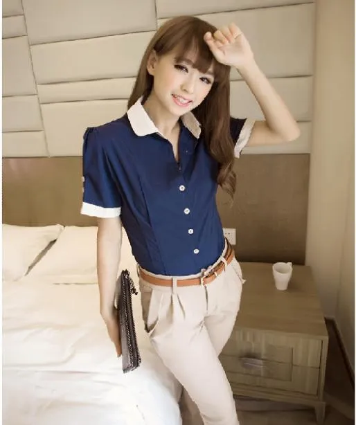 2014 nuevas mujeres trabajan desgaste OL de negocios Formal y Tops ...