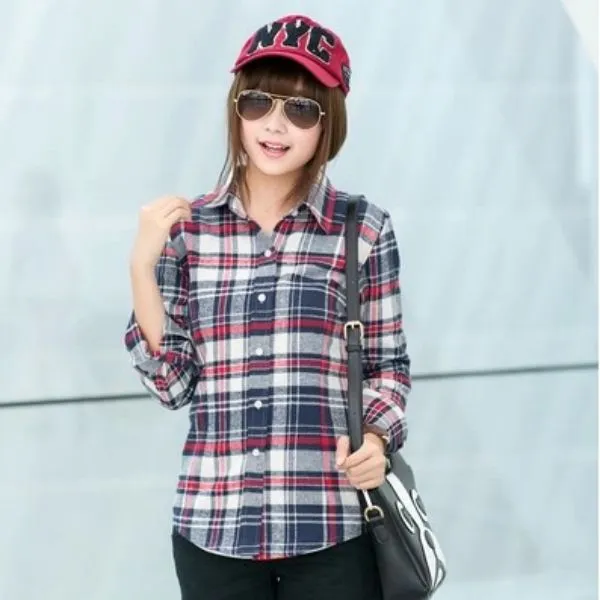 Camisa de cuadros para mujer - Imagui