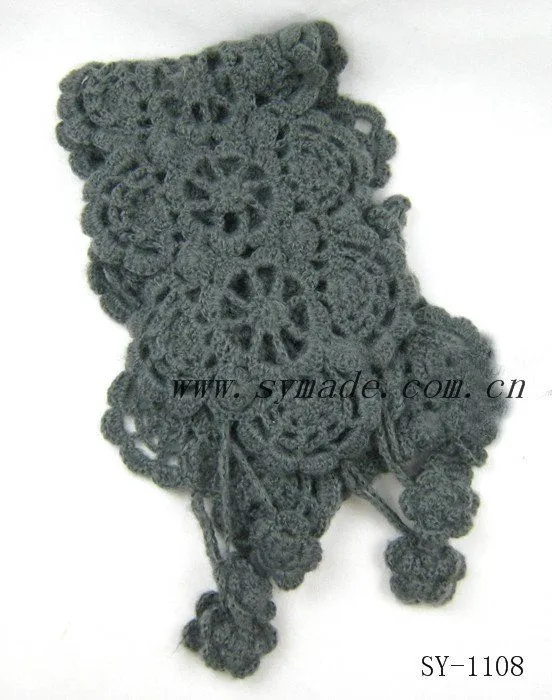 2015 el más nuevo diseño de invierno de punto de ganchillo flor ... 2015 el más nuevo diseño de invierno de punto de ganchillo flor ...