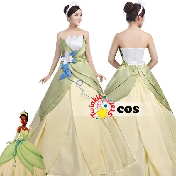 2015 disfraces de Halloween para mujeres princesa Tiana traje ...