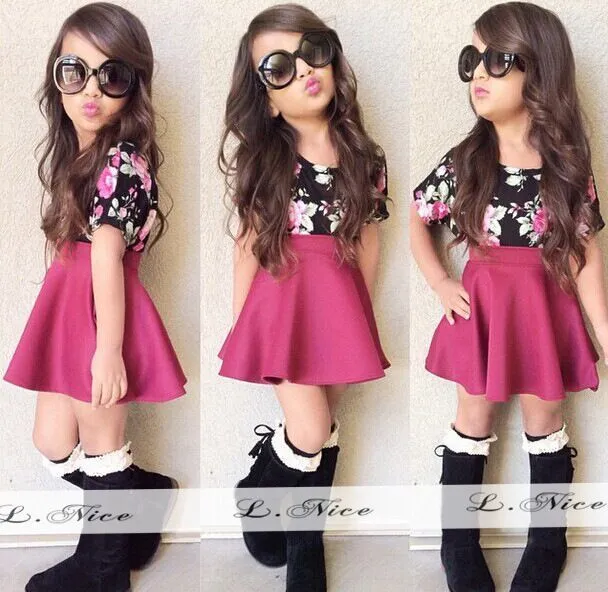 2015 ropa varios tipos falda con camiseta 2 - 8 T 5 tamaños de la ... 2015 ropa varios tipos falda con camiseta 2 - 8 T 5 tamaños de la ...