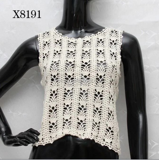 2015 summer crochet lace tops & ladies hand crochet sleeveless ... 2015 summer crochet lace tops & ladies hand crochet sleeveless ...