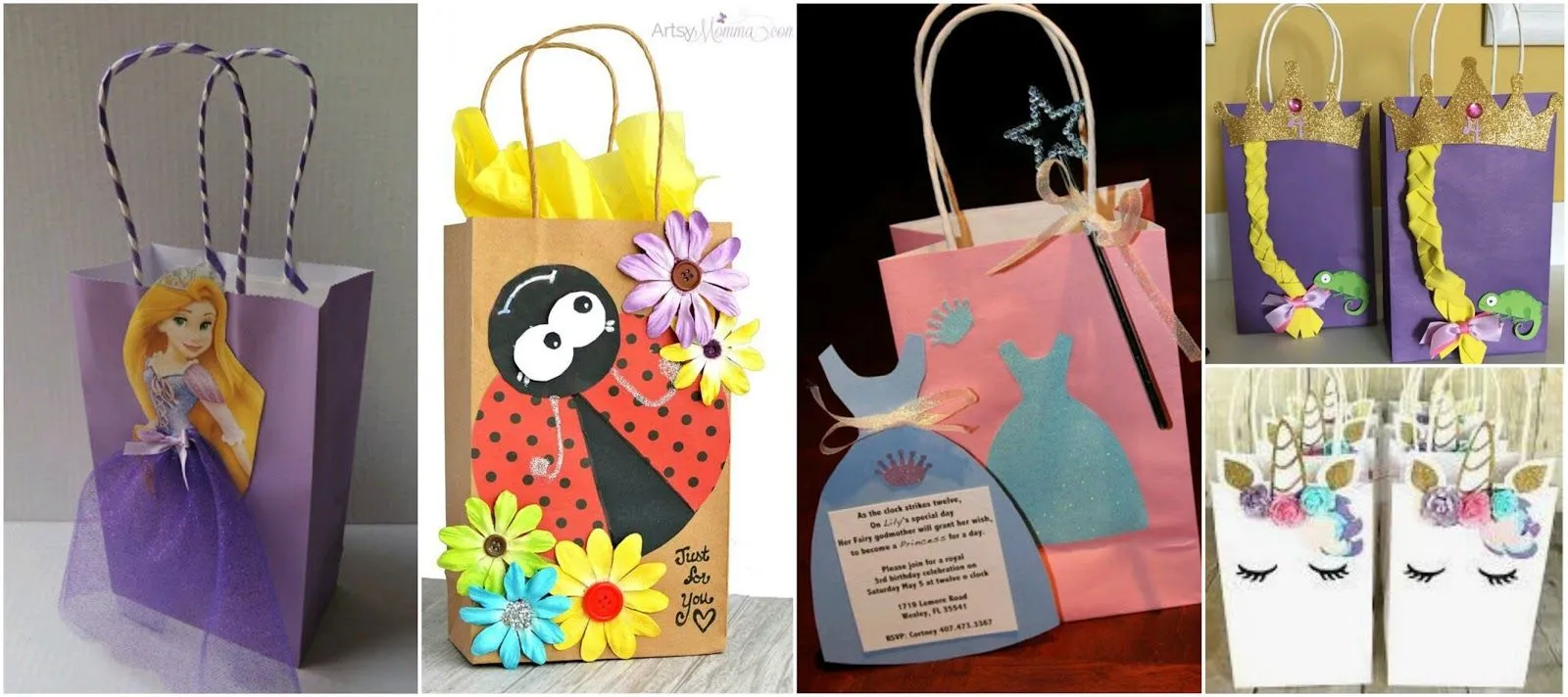 21 Ideas para decorar bolsas de papel para regalar a los niños ~ lodijoella 21 Ideas para decorar bolsas de papel para regalar a los niños ~ lodijoella
