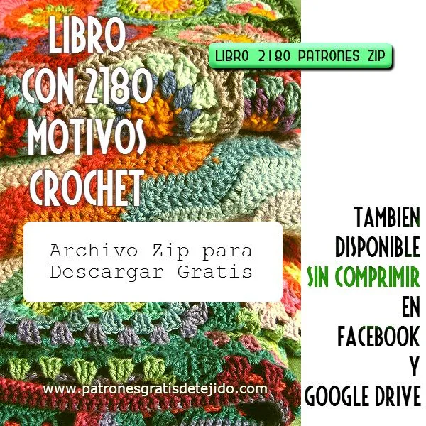 2180 Patrones Gratis de Crochet Descarga el Archivo ZIP | Crochet ...