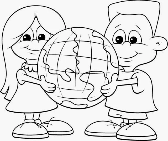 22 de Abril día de la Tierra imágenes para colorear - Para niños 22 de Abril día de la Tierra imágenes para colorear - Para niños