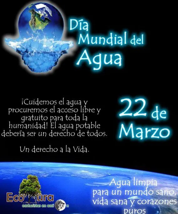 22 de marzo: día mundial del agua. ~ APADIM Córdoba