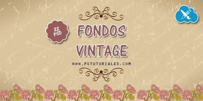 22 PSD de fondos vintage | PS Tutoriales