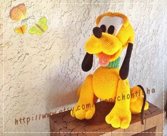 Pluto perro 22inches patrón de ganchillo amigurumi por Chonticha Pluto perro 22inches patrón de ganchillo amigurumi por Chonticha
