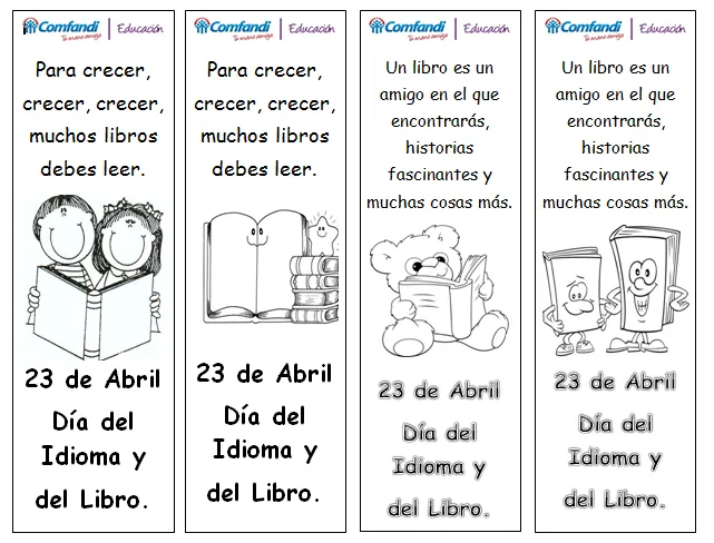 Separadores de libros con frases para imprimir - Imagui