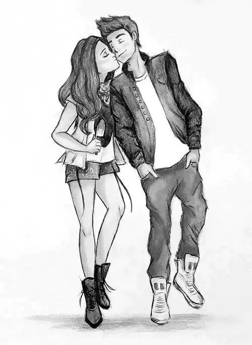 dibujos de amor a lapiz tumblr - Google Search | Lugares para ...