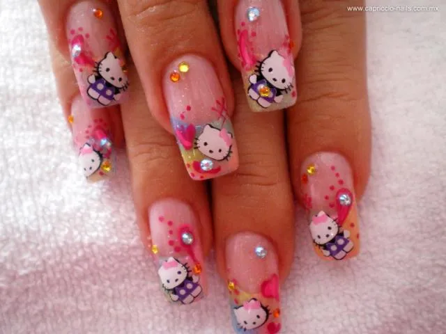 23 Diseños de Uñas en 3D de Hello Kitty - ε Diseños e Ideas ...