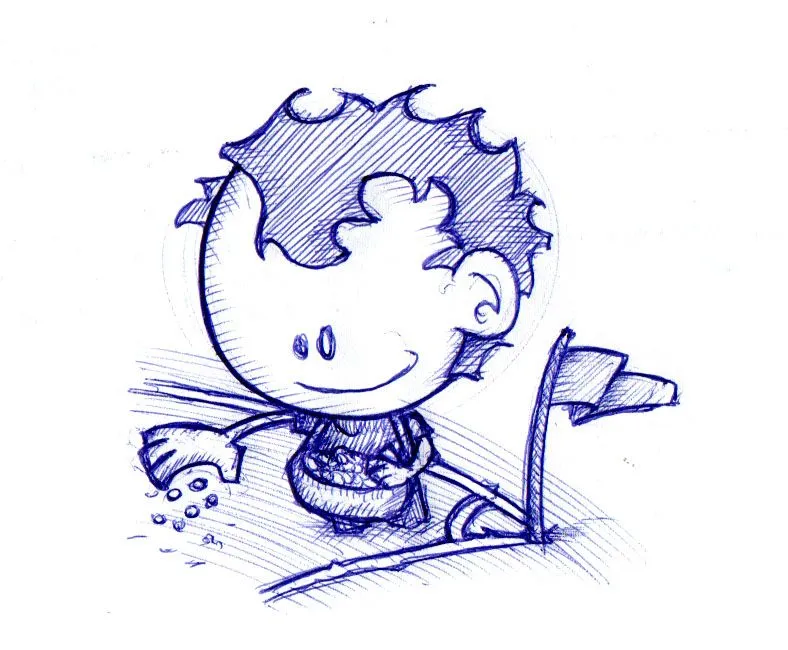 Dibujo de sembrar - Imagui