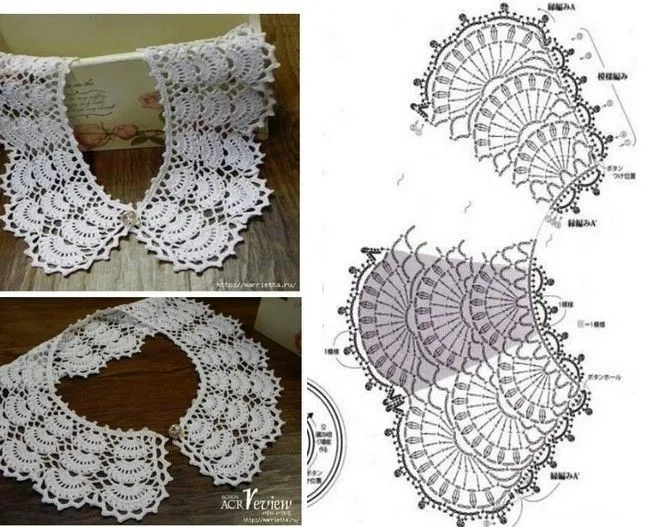 24 Cuellos Tejidos a Crochet con Patrones - Manualidades Y ...