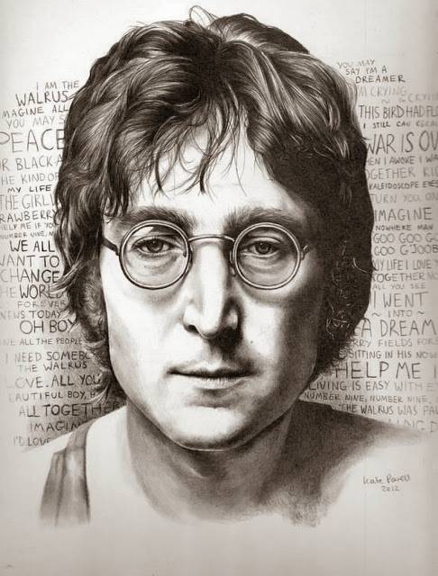 The Beatles dibujados a lápiz. Kate Louse Powell | Soy donde no pienso The Beatles dibujados a lápiz. Kate Louse Powell | Soy donde no pienso