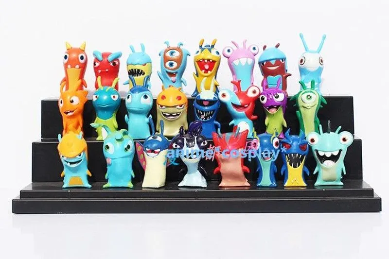 24 unids/set 4 ~ 5 cm mini boneca Slugterra juguetes Slug Terra ...