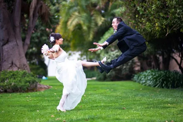 25 Divertidas ideas para la sesión de fotos de tu boda