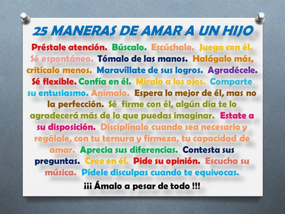 25 Maneras de Amar a un Hijo | Imagenes para Facebook [ 25 Maneras de Amar a un Hijo | Imagenes para Facebook [