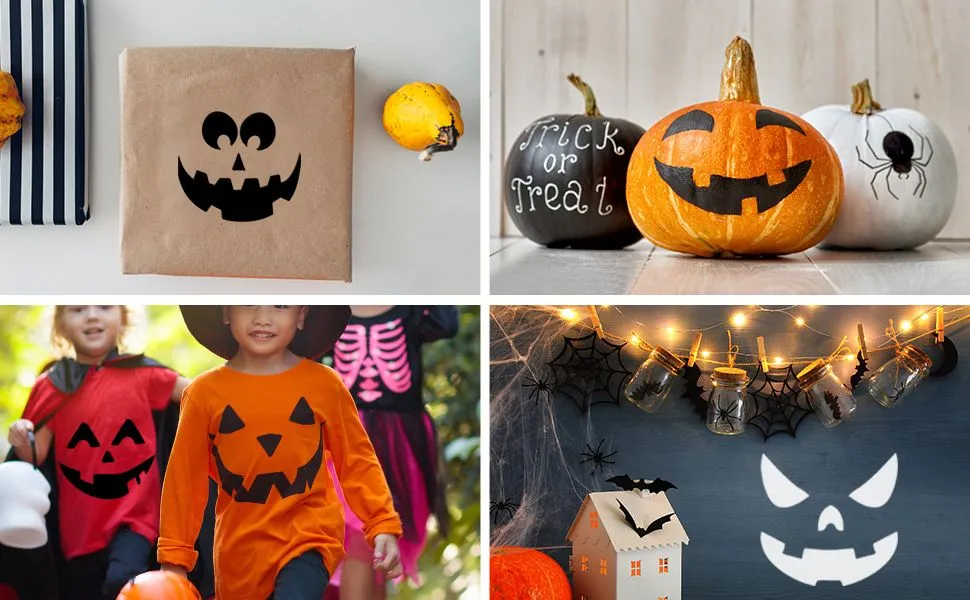 25 plantillas de Halloween con diseño de calabazas decorativas, plantillas de pintura de calabazas reutilizables de plástico para Halloween para rociar la pared y la puerta de cristal de madera : Amazon.com.mx: 25 plantillas de Halloween con diseño de calabazas decorativas, plantillas de pintura de calabazas reutilizables de plástico para Halloween para rociar la pared y la puerta de cristal de madera : Amazon.com.mx: